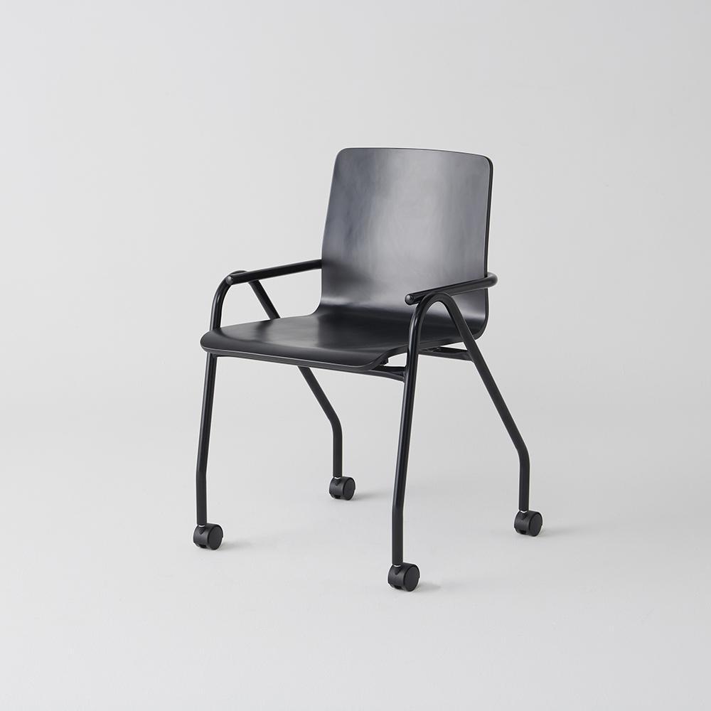 Full Hurdle Castor Chair by Dowel Jones