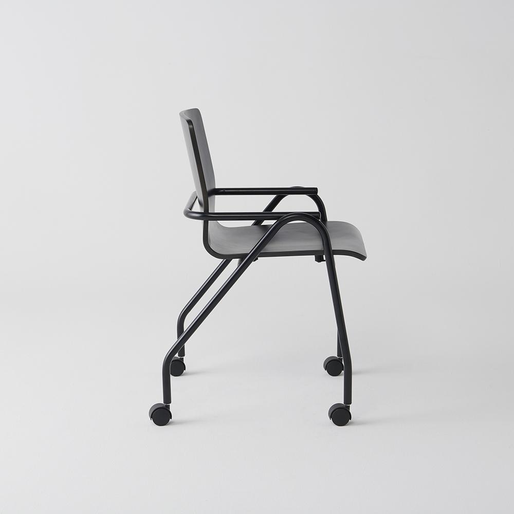 Full Hurdle Castor Chair by Dowel Jones