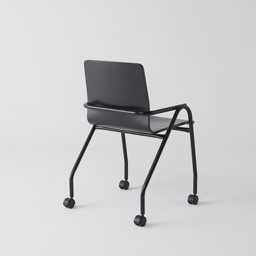 Full Hurdle Castor Chair by Dowel Jones