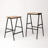 Hurdle High Stool by Dowel Jones